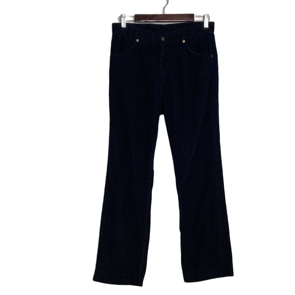 Vintage Levi's Cords Mens 31 x 28 Black Corduroy Straight Leg Pants Canada Made